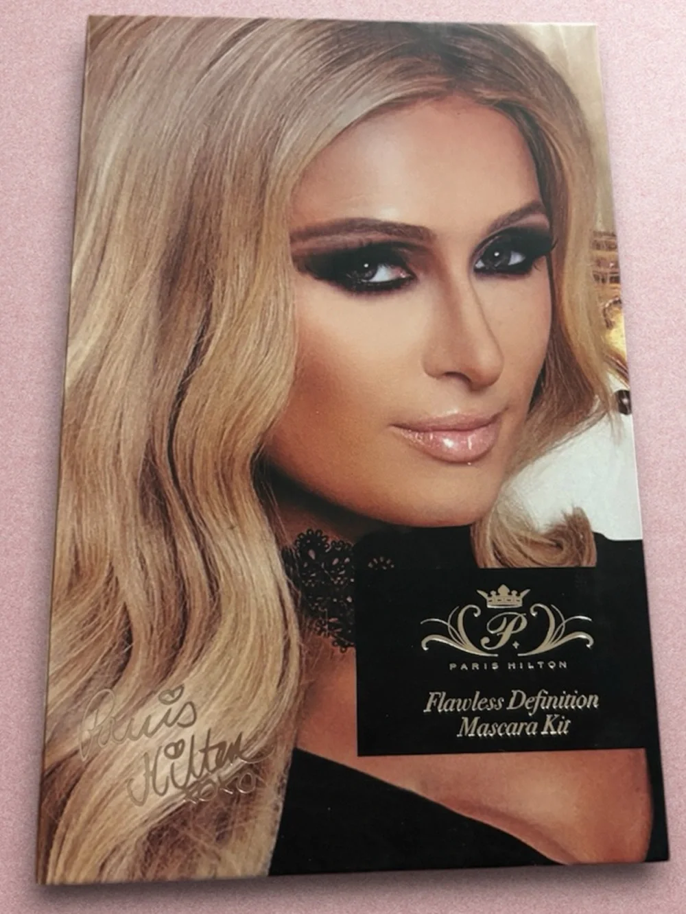 Paris Hilton Flawless Definition Volume Mascara Black Eyeliner Beauty Makeup Kit